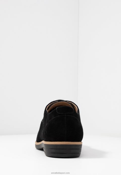 sievietes ādas mežģīnes melnas 2LHT1854 Anna Field