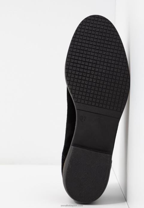 sievietes ādas mežģīnes melnas 2LHT1854 Anna Field