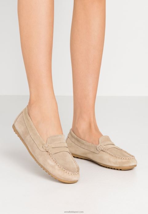 sievietes ādas mokasīni bēšs 2LHT1859 Anna Field