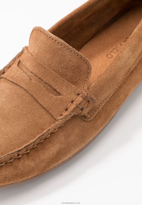 sievietes ādas mokasīni konjaks 2LHT1858 Anna Field