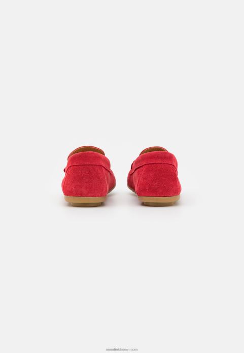 sievietes ādas mokasīni sarkani 2LHT1861 Anna Field