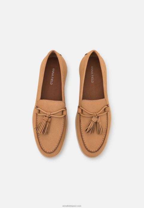 sievietes ādas slip-ons bēšs 2LHT1814 Anna Field