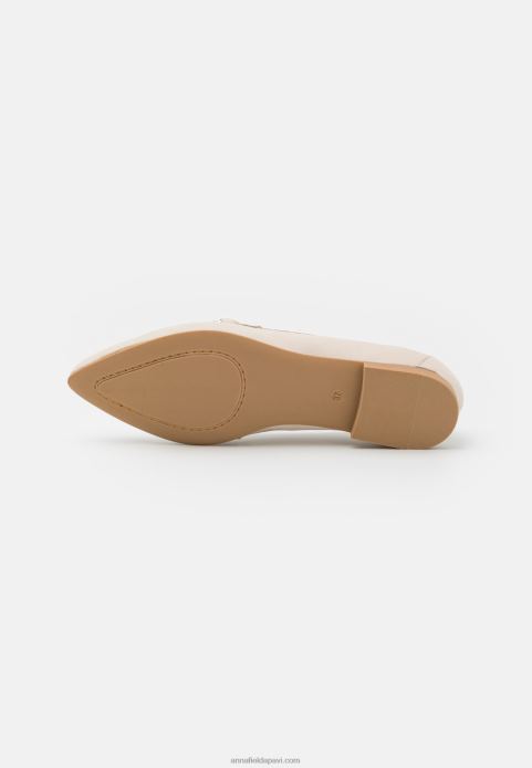 sievietes ādas slip-ons gandrīz baltas 2LHT1823 Anna Field