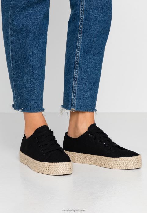 sievietes espadrilas melnas 2LHT1834 Anna Field