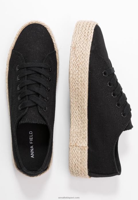 sievietes espadrilas melnas 2LHT1834 Anna Field