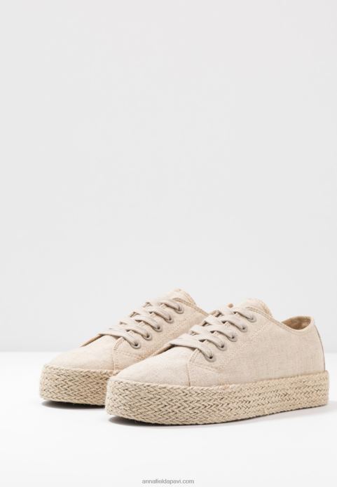 sievietes espadrilles bēšs 2LHT1847 Anna Field