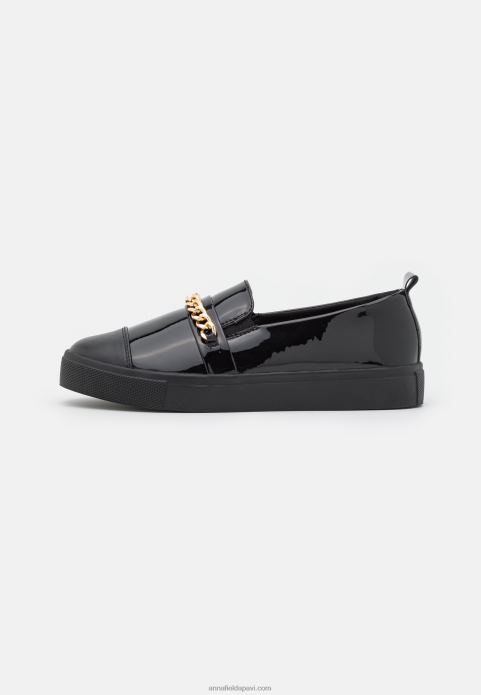 sievietes slip-ons melni 2LHT1786 Anna Field