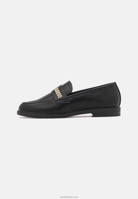 sievietes slip-ons melni 2LHT1793 Anna Field