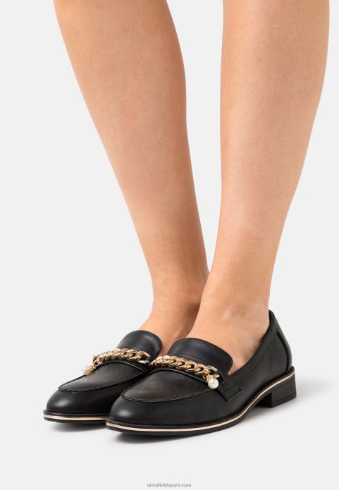 sievietes slip-ons melni 2LHT1801 Anna Field