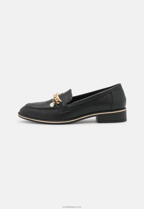 sievietes slip-ons melni 2LHT1801 Anna Field