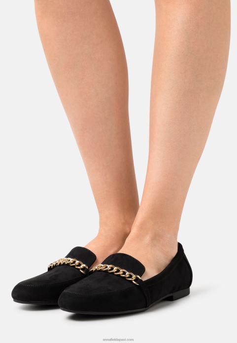 sievietes slip-ons melni 2LHT1804 Anna Field