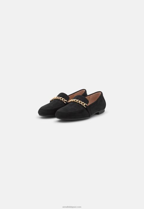 sievietes slip-ons melni 2LHT1804 Anna Field