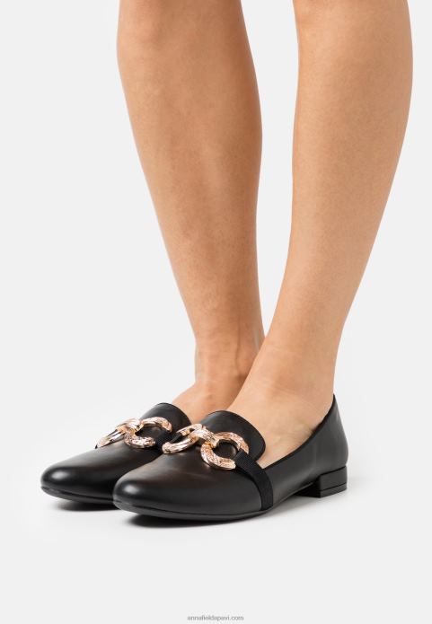 sievietes slip-ons melni 2LHT1806 Anna Field