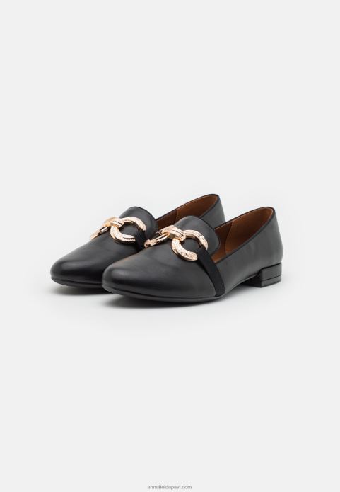sievietes slip-ons melni 2LHT1806 Anna Field