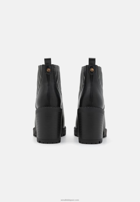 sievietes augstpapēžu puszābaki melni 2LHT1900 Anna Field