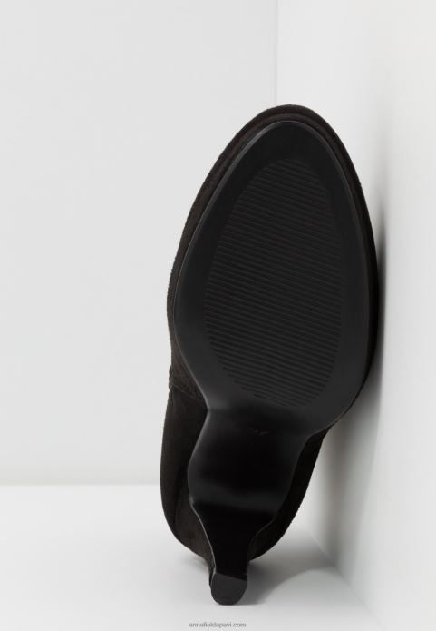 sievietes augstpapēžu puszābaki melni 2LHT1985 Anna Field