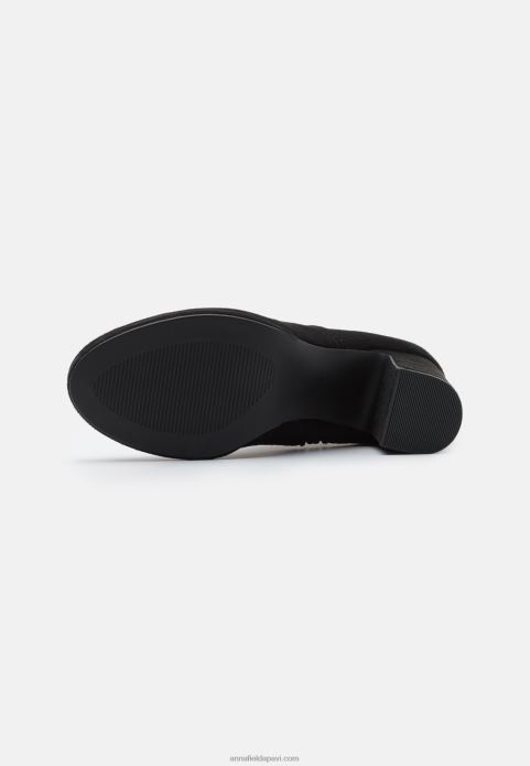 sievietes augstpapēžu puszābaki melni 2LHT1997 Anna Field