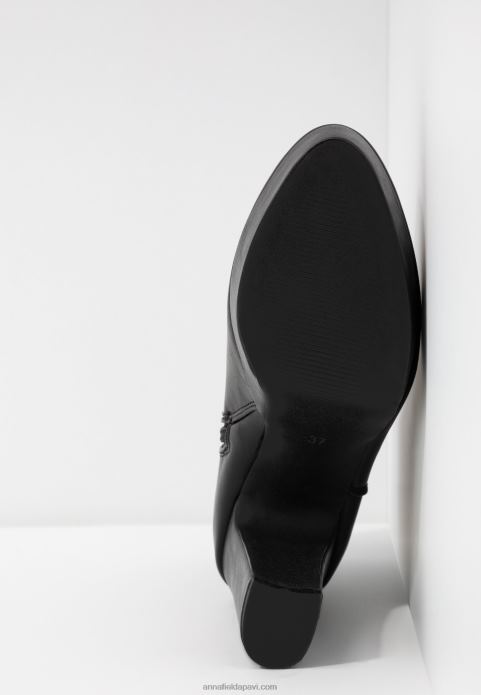 sievietes augstpapēžu puszābaki melni 2LHT2059 Anna Field