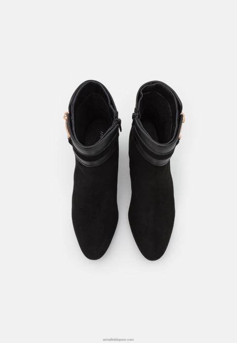 sievietes ādas klasiski puszābaki melni 2LHT1928 Anna Field