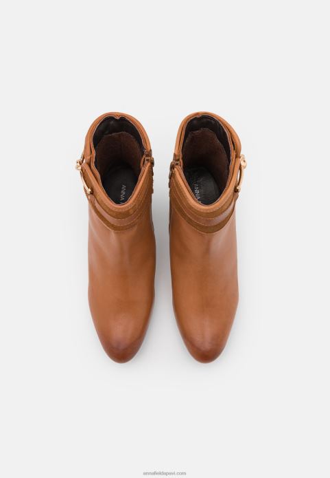 sievietes ādas klasiskie puszābaki konjaks 2LHT1957 Anna Field
