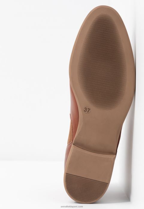 sievietes ādas puszābaki konjaks 2LHT1905 Anna Field