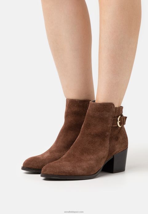 sievietes ādas puszābaki konjaks 2LHT1935 Anna Field