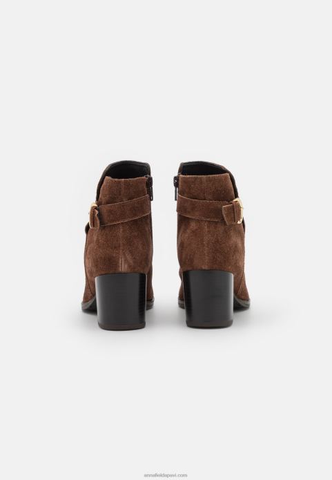 sievietes ādas puszābaki konjaks 2LHT1935 Anna Field