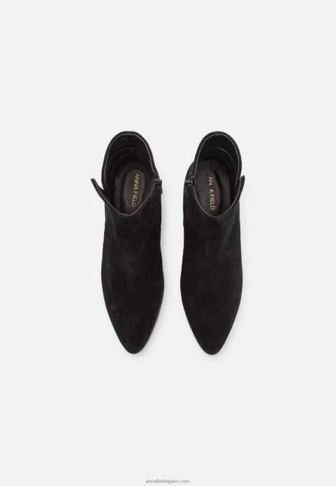 sievietes ādas puszābaki melni 2LHT1978 Anna Field