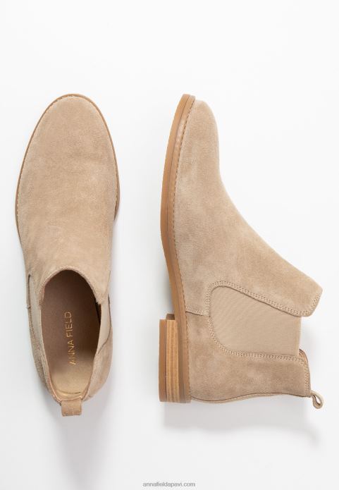 sievietes ādas puszābaki smilškrāsas 2LHT2005 Anna Field