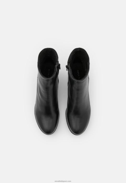 sievietes ādas ziemas zābaku puszābaki melni 2LHT1993 Anna Field