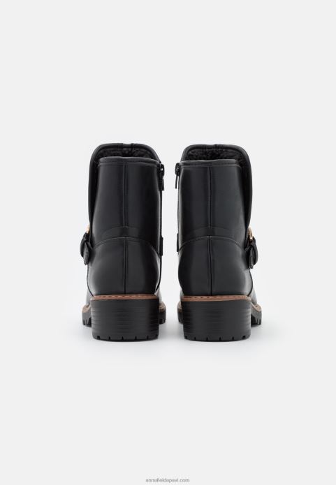 sievietes komforta ziemas zābaki klasiski puszābaki melni 2LHT2001 Anna Field