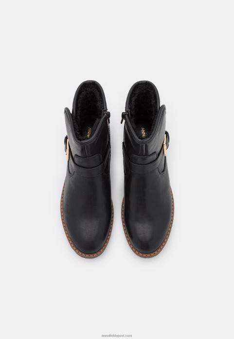 sievietes komforta ziemas zābaki klasiski puszābaki melni 2LHT2001 Anna Field