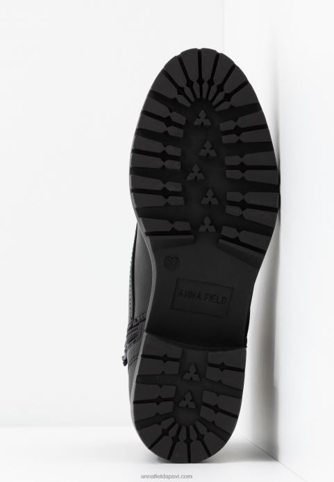 sievietes komfortabli šņorzābaki melni 2LHT2041 Anna Field