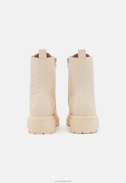 sievietes šņorzābaki gandrīz balti 2LHT2033 Anna Field