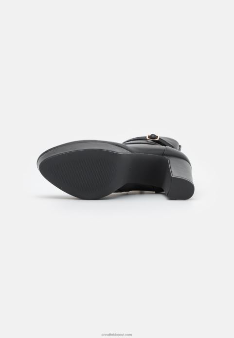 sievietes šņorzābaki melni 2LHT2020 Anna Field