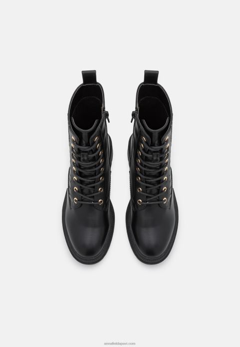 sievietes šņorzābaki melni 2LHT2027 Anna Field