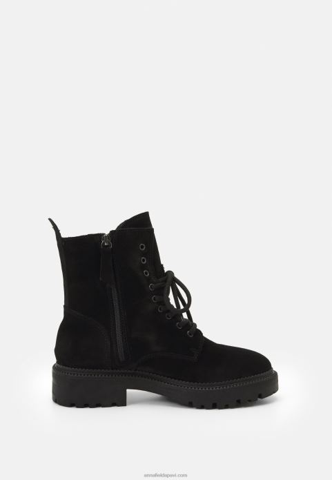 sievietes šņorzābaki melni 2LHT2038 Anna Field