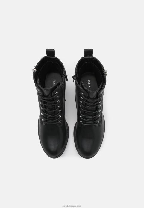 sievietes šņorzābaki melni 2LHT2040 Anna Field