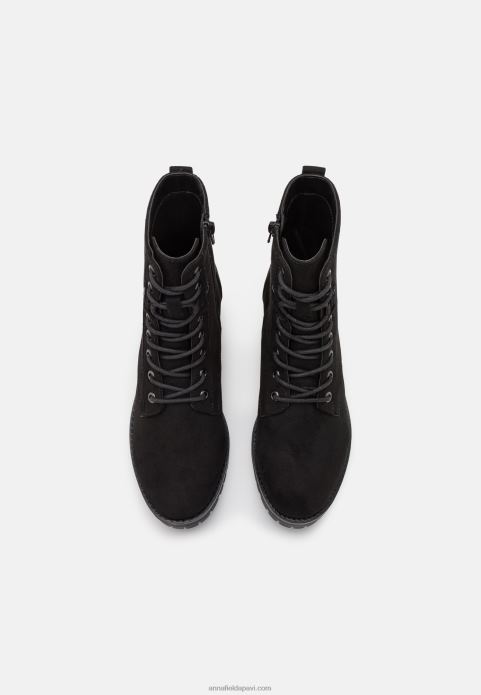 sievietes šņorzābaki melni 2LHT2045 Anna Field