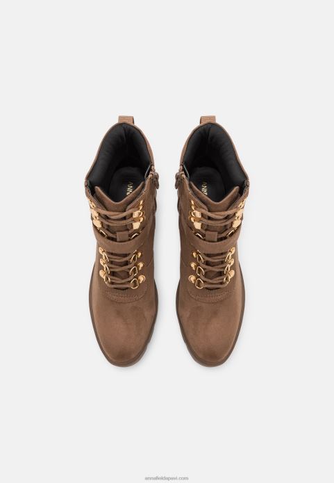 sievietes šņorzābaki taupe 2LHT1907 Anna Field