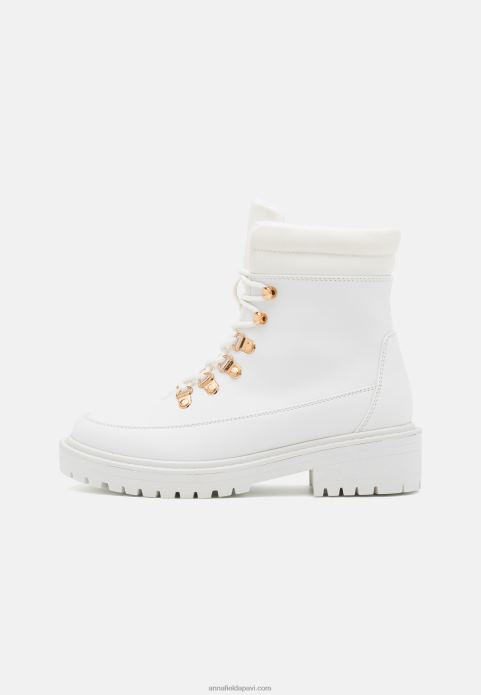 sievietes ziemas zābaki šņorzābaki balti 2LHT2046 Anna Field