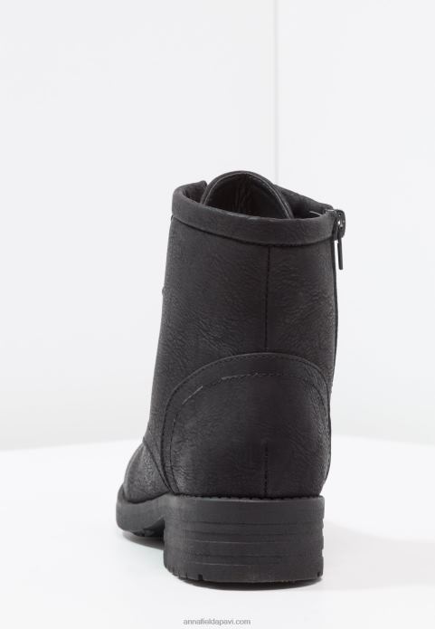 sievietes ziemas zābaki šņorzābaki melni 2LHT2012 Anna Field