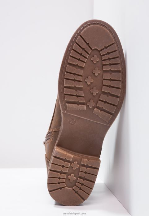 sievietes ziemas zābaki šņorzābaki puszābaki kafija 2LHT2015 Anna Field