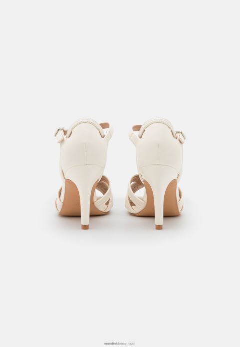 sievietes augstpapēžu sandales baltas 2LHT1245 Anna Field