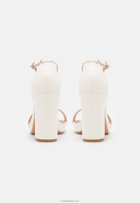 sievietes augstpapēžu sandales baltas 2LHT1288 Anna Field