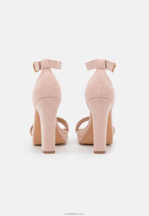 sievietes augstpapēžu sandales gaiši rozā 2LHT1575 Anna Field