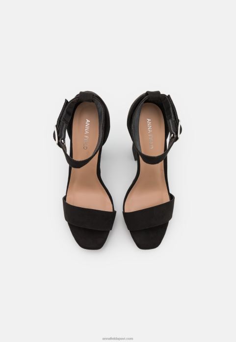 sievietes augstpapēžu sandales melnas 2LHT1564 Anna Field