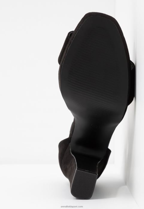 sievietes augstpapēžu sandales melnas 2LHT1565 Anna Field