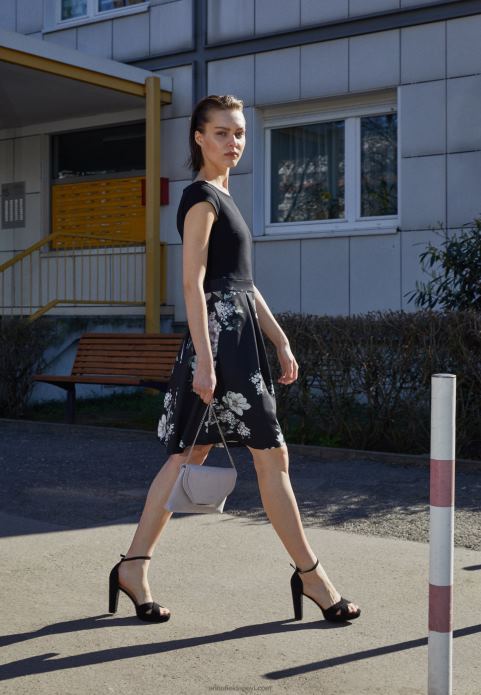 sievietes augstpapēžu sandales melnas 2LHT1570 Anna Field