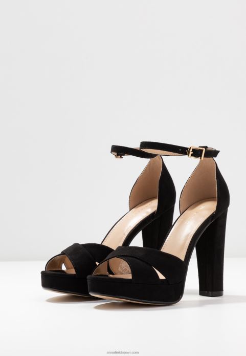 sievietes augstpapēžu sandales melnas 2LHT1570 Anna Field